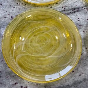 Crate&Barrel Rio Yellow Plates